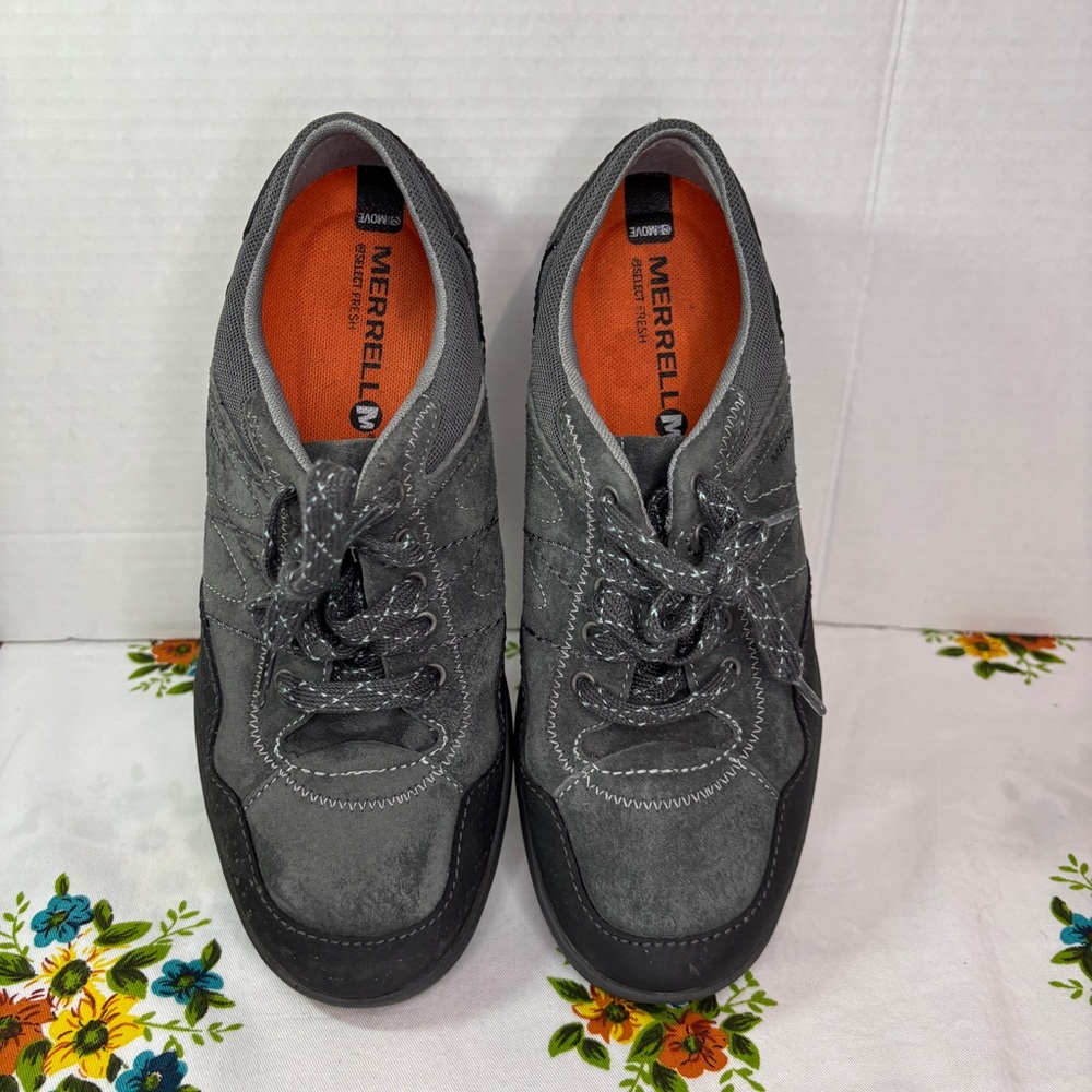 Merrell Albany Lace Granite Trail Shoes Gray Suede J42282 Womens Size 8.5